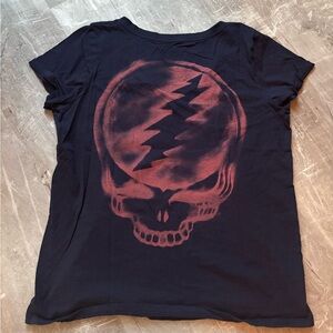 True Vintage branded Women's Navy Grateful Dead Skull Graphic Tee